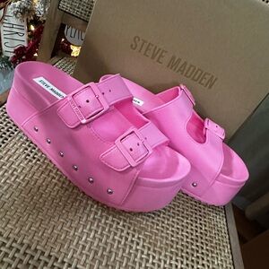 Kali Pink Platform Sandals
